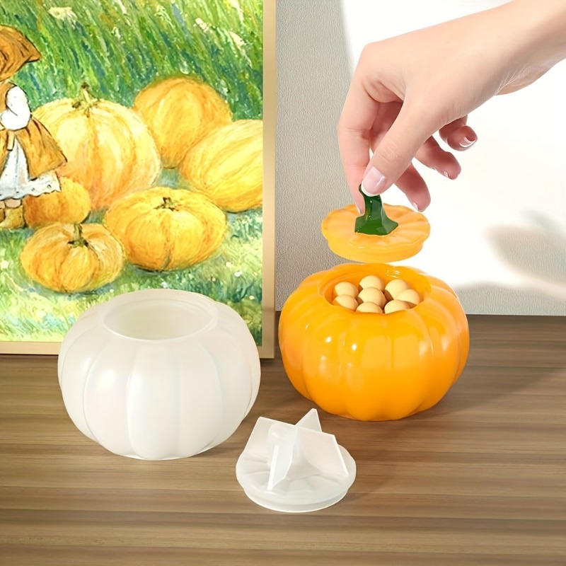 2pcs Pumpkin Jar Silicone Mold - Candle Containers 评论和价格