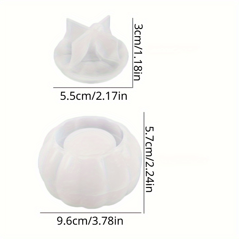 2pcs Pumpkin Jar Silicone Mold - Candle Containers 评论和价格