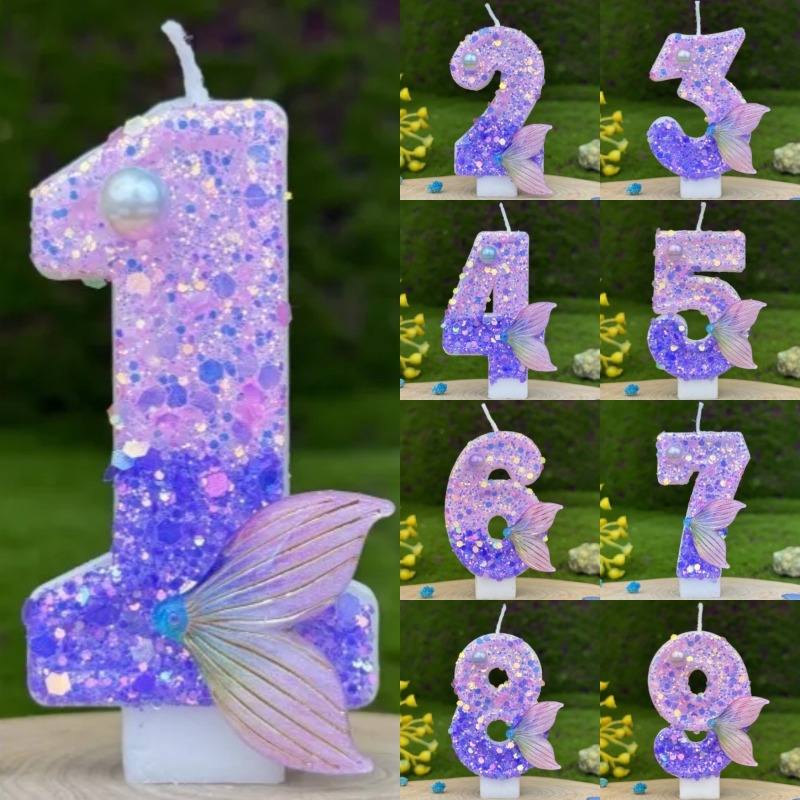 Glitter Purple Gradient Mermai - Paraffin Wax 评论和价格