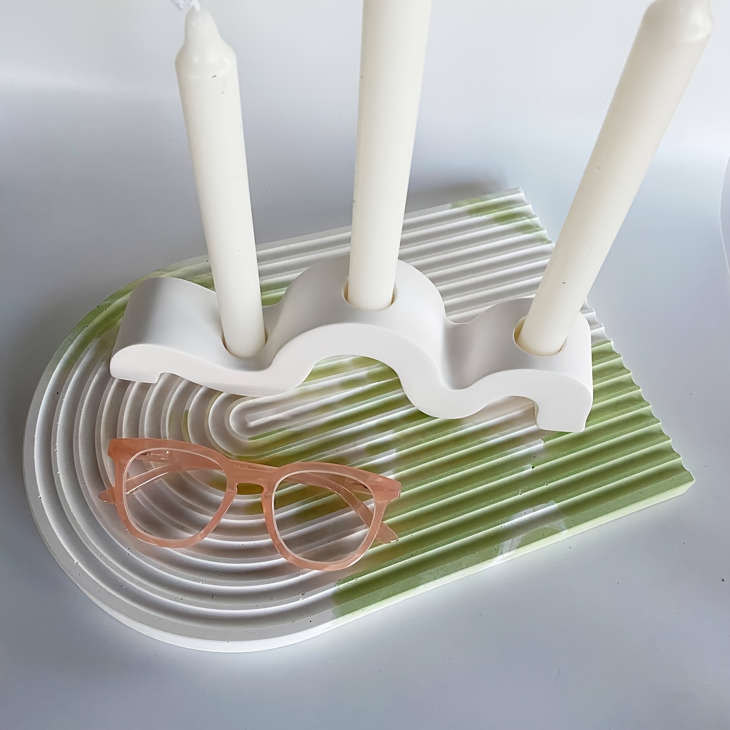 Curved Candlestick Silicone Mo - Candle Molds 评论和价格
