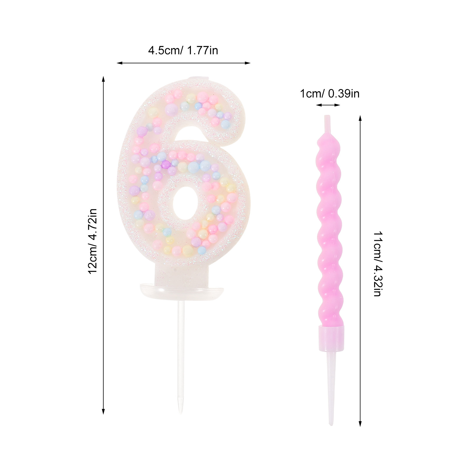 13Pcs Spiral Melting Birthday  - Paraffin Wax 评论和价格