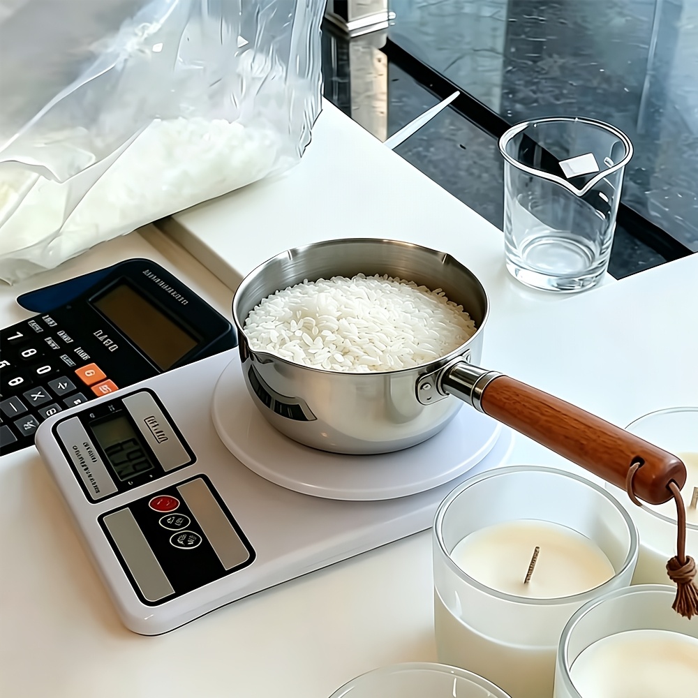 2PCS/SET Wood Handle Wax Melti - Candle Making Kit 评论和价格