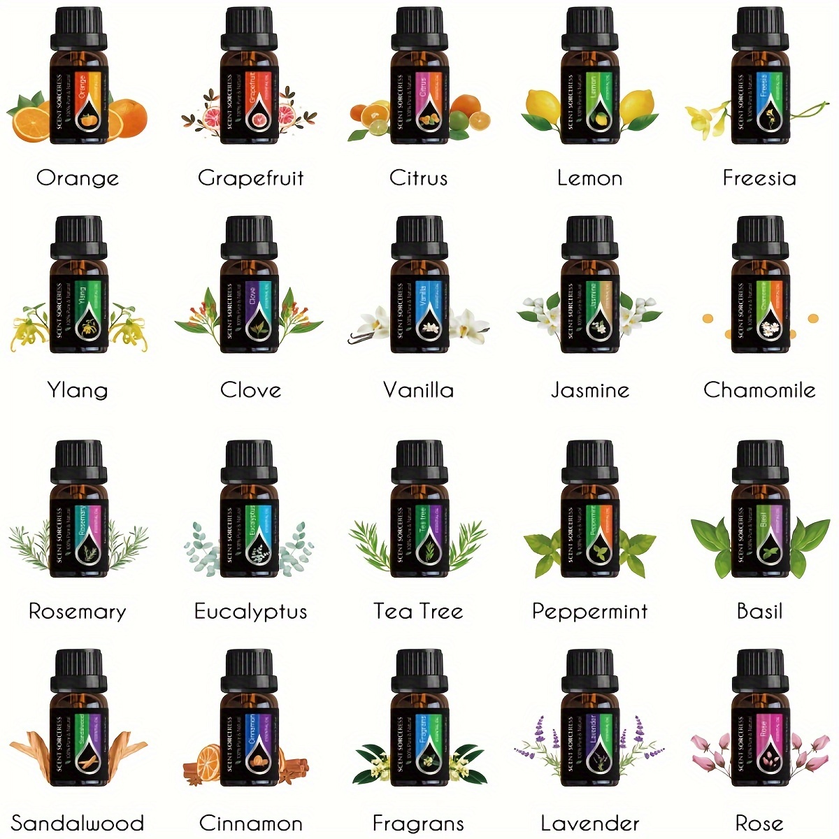 20pcs/set Essential Oil Set La - Candle Fragrance 评论和价格