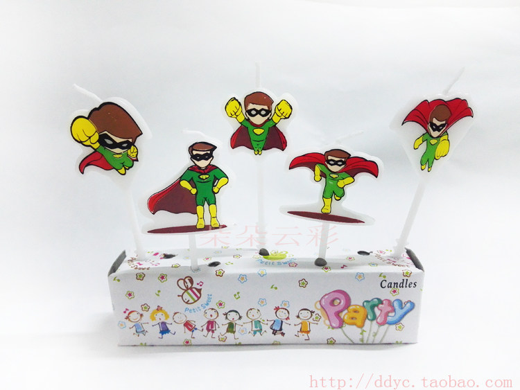 Cartoon Pattern Threaded Candl - Paraffin Wax 评论和价格