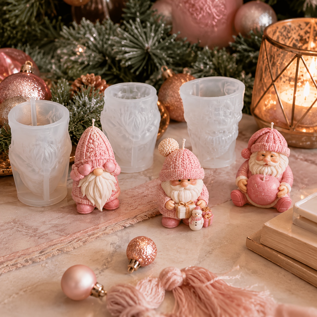 Xmas Holiday Gnome Silicone Ca - Candle Making Kit 评论和价格