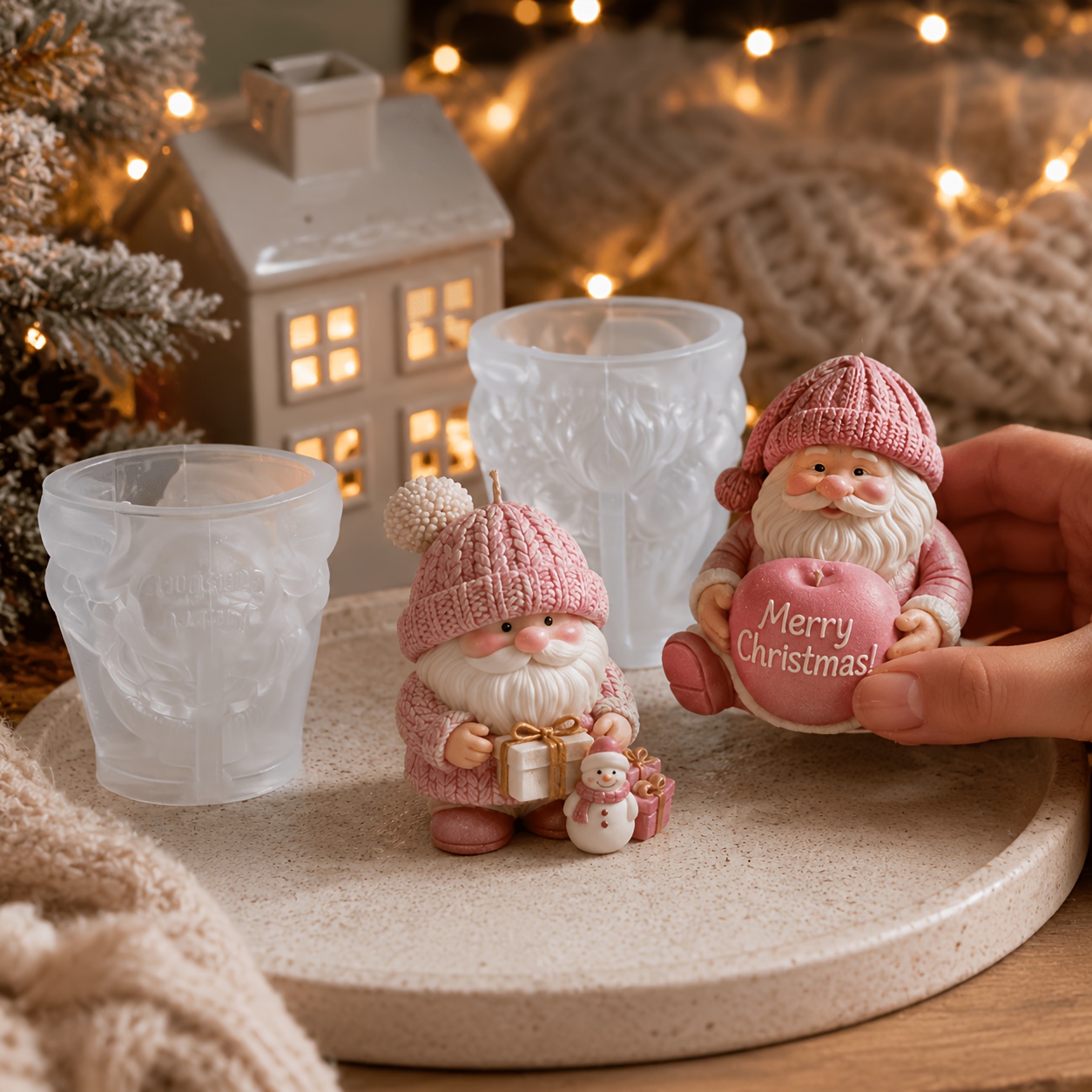 Xmas Holiday Gnome Silicone Ca - Candle Making Kit 评论和价格