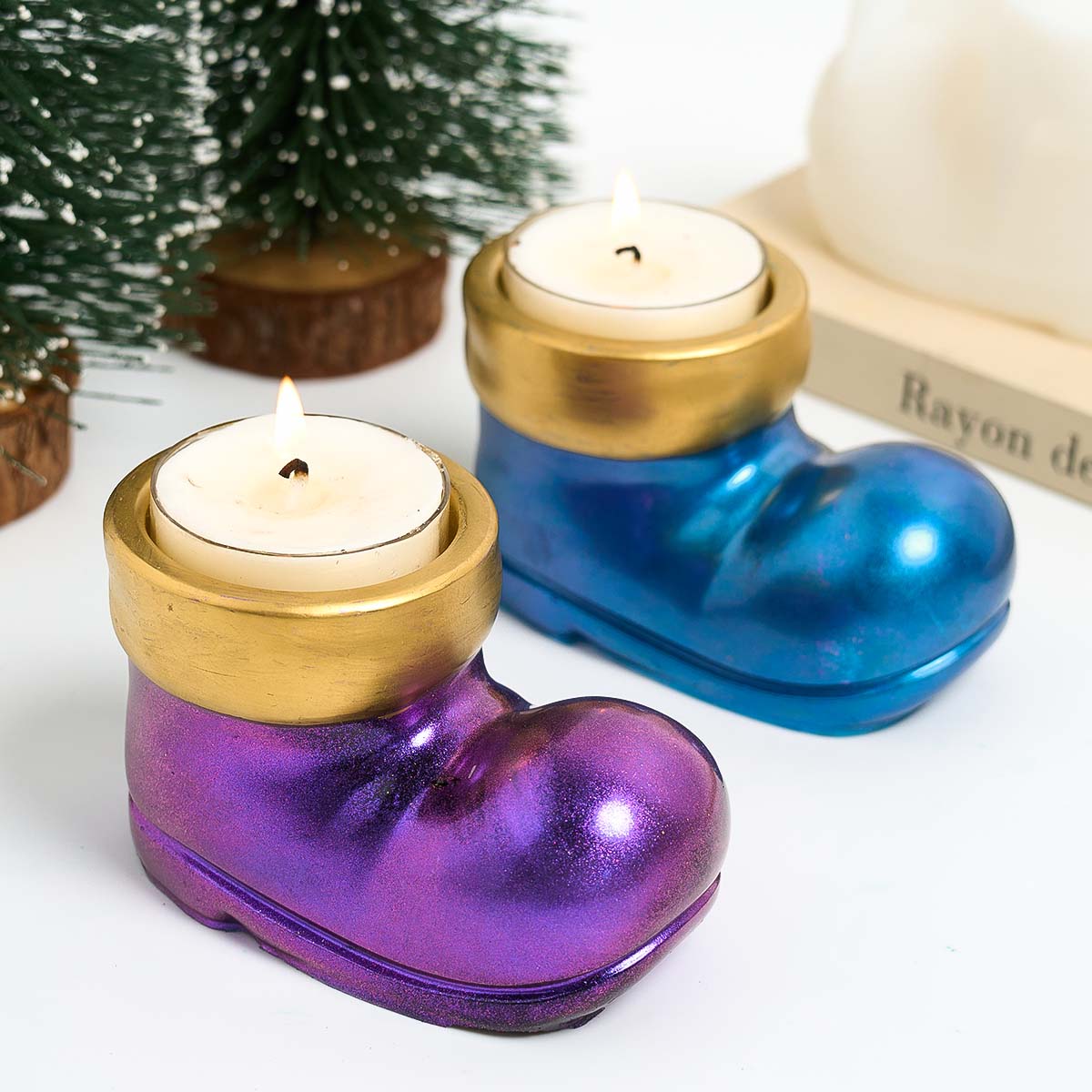 Christmas Boots Shoes Candle H - Candle Molds 评论和价格