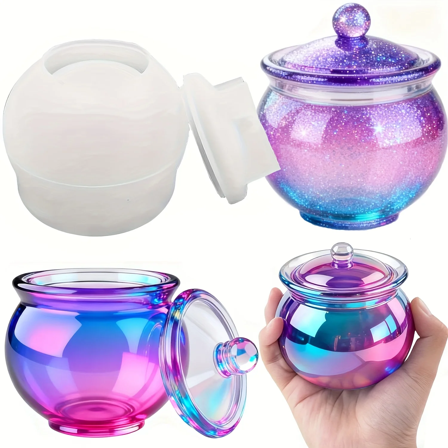 1 set of round resin can molds - Candle Containers 评论和价格